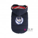 Pretty Pet Happy Hooded Coat Navy